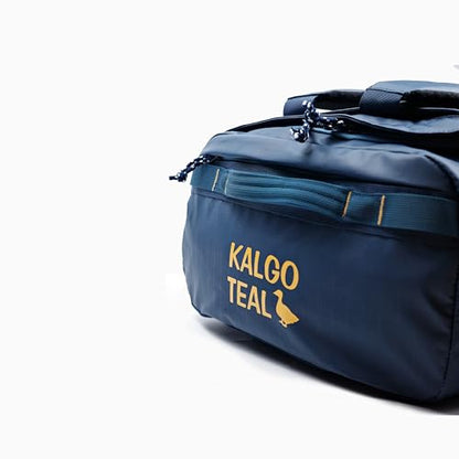 Utility Duffle Bag 40L, Convertible Backpack for Travel, Gym & Commute, Water Repellent - color: Blue Abyss