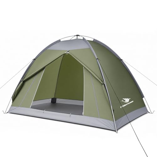 7.2 × 4 × 4 Feet Single Backpack Tent, Waterproof Camping and Hiking Tent can be Used by One Person, Light and Durable - color: Army Green