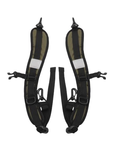 Adjustable Backpack Shoulder Strap for Replacement with Rotating Hook, 600D Oxford Webbing Belt for School Bags Rucksacks, Yellow