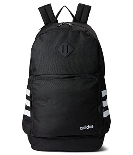 3-Stripe Classic backpack for men and women, bag with laptop sleeve - color: Black/White/4.0