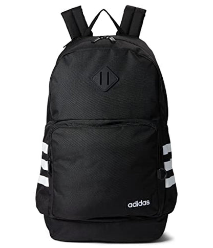 3-Stripe Classic backpack for men and women, bag with laptop sleeve - color: Black/White/4.0
