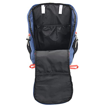 Bseash 40L Waterproof Hiking Camping Backpack with Rain Cover, Outdoor Sport Travel Daypack Rucksack for Skiing Cycling (Blue) - color: Blue