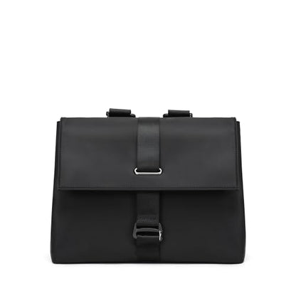 Commuting backpack for both men and women, casual computer backpack, crossbody bag, versatile backpack (Black) - color: Black