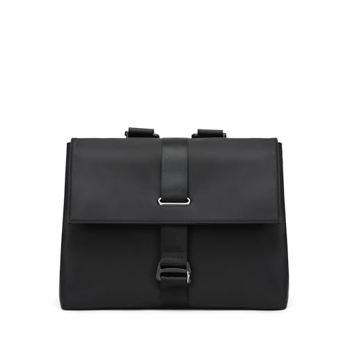 Commuting backpack for both men and women, casual computer backpack, crossbody bag, versatile backpack (Black) - color: Black