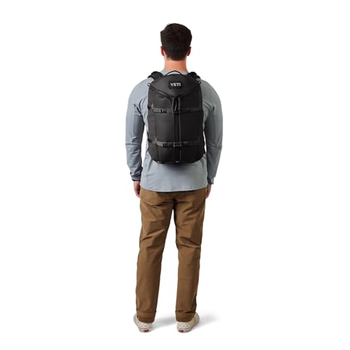 YETI Ranchero Backpack 27L, All-Day Utility Pack, Structured and Durable, Black - color: Black, size: 27L