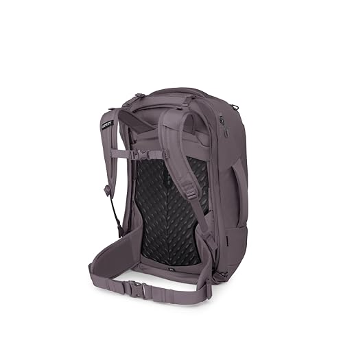 Osprey Fairview 40L Women's Travel Backpack - Carry On Bag with Laptop Sleeve and Toiletry Pocket, Graphite Purple - color: Graphite Purple, style: 40l