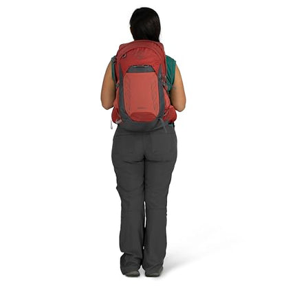 Osprey Tempest 22L Women's Lightweight Hiking Backpack - Small Daypack for Travel & Camping, Red Pampas/Coal Grey - color: Red Pampas/Coal Grey, size: 22L - Standard Fit
