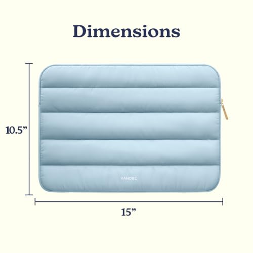 Vandel Puffy Laptop Sleeve 15-16 Inch, Laptop Case, MacBook Air Case - color: d. Blue, size: 15-16 Inch