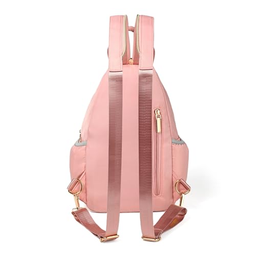 Xsecnua Small Crossbody Bag Convertible Mini Backpack for Women, Cross Body Sling Bag Sling Backpack for Travel Daypack - color: Z Pink