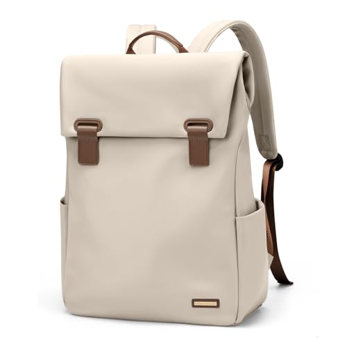 GOLF QUALITYWomen Laptop Backpack Computer Backpacks Carry On Waterproof backpack Fits 15.6Inch Notebook Travel Commute College (Apricot) - color: Elegant Apricot, size: 15.6 Inch