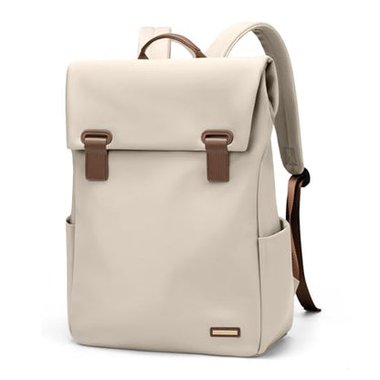 GOLF QUALITYWomen Laptop Backpack Computer Backpacks Carry On Waterproof backpack Fits 15.6Inch Notebook Travel Commute College (Apricot) - color: Elegant Apricot, size: 15.6 Inch