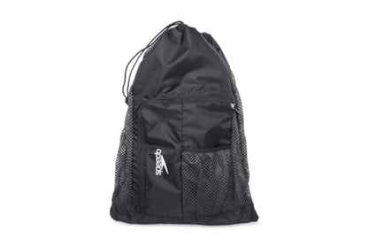 Speedo Unisex-Adult Drawstring Deluxe Ventilator Mesh Equipment Bag - color: Speedo Black