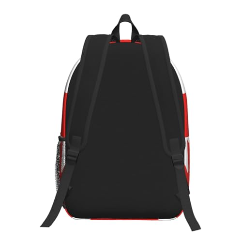 MZERSE Lightweight Printed Daypack German Flag National Banner, Casual Laptop Backpack, Multi Pocket Bag for Commute, Trips and Gym - color: Pattern (1107)