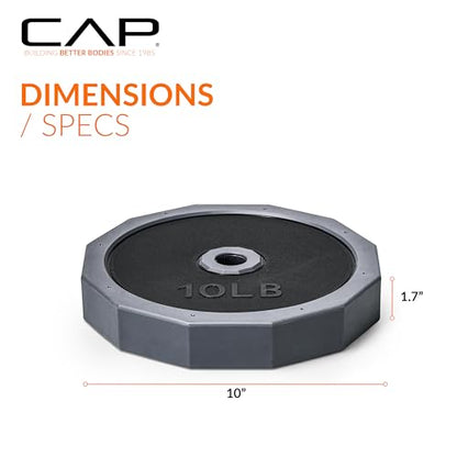 CAP Barbell Multi-Use Adjustable Weight Set - Versatile Dumbbell, Barbell & Kettlebell for Full-Body Workouts | 45lb and 66lb options - size: 40 lb Plate Pack Addon