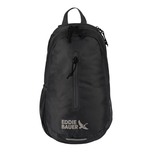 Eddie Bauer Stowaway Packable Sling Bag | Foldable | Travel | Outdoor | Lightweight | Compact | Everyday Carry | Ripstop Nylon | 10L - Dark Smoke - color: Dark Smoke
