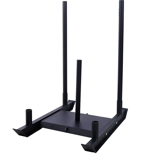 LifeSky Weight Training Pull Sled Harness Stand - Functional Training Equipment for Speed Acceleration Strength - Heavy Duty Steel Frame with Adjustable Resistance & Professional Workout Design
