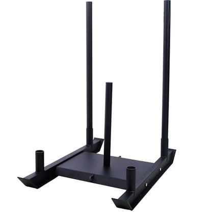 LifeSky Weight Training Pull Sled Harness Stand - Functional Training Equipment for Speed Acceleration Strength - Heavy Duty Steel Frame with Adjustable Resistance & Professional Workout Design