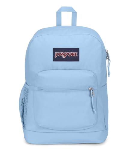 JanSport Cross Town Plus Backpack - Large Main Compartment, Side Water Bottle Pocket, 15-Inch Padded Laptop Sleeve - Blue Dusk - color: Blue Dusk