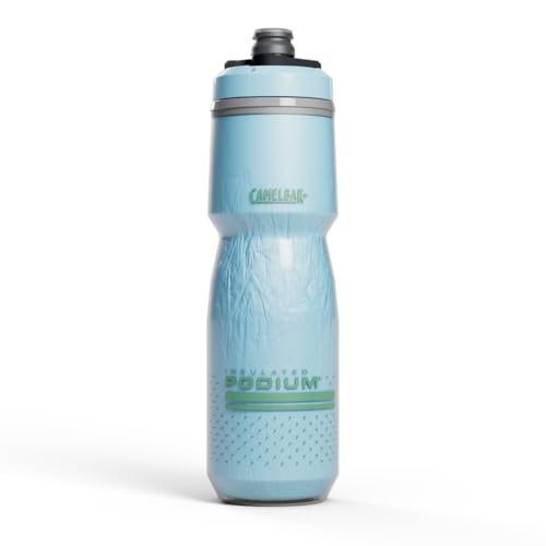 CamelBak Podium Chill Insulated Bike Squeeze Water Bottle, Cold Retention for Cycling, 24oz, Crystal Blue - color: Crystal Blue