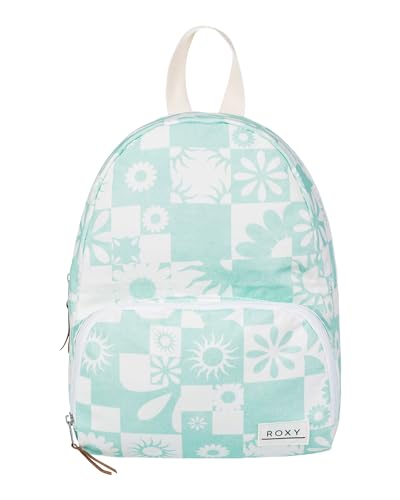 Roxy Women's Always Core Backpack | Travel | Everyday Carry | Beach | Polyester | 8L Capacity - Beach Glass Beach Bum Check - color: Beach Glass Beach Bum Check