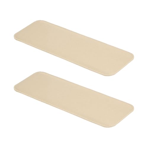 PATIKIL Felt Base Shaper 12x5 Inch, 2Pcs Bag Bottom Shaper Pad Purse Liner Board Insert Arc Corner for Handbags Tote Crossbody Bag Backpack, Light Beige - color: Light Beige, size: 12x5 Inch