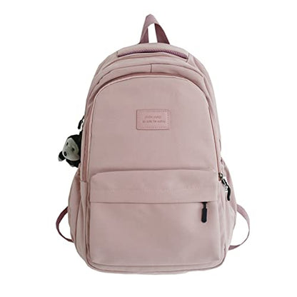 JARKJARD Aesthetic Cute Backpack for Girls Student School College Travel - color: Pink