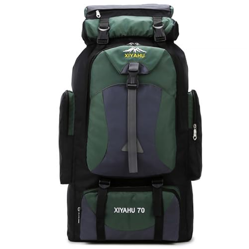 Lawaia 70L Hiking Backpack Large Camping Pack Backpacking Bag Rucking Backpacks Outdoor Trekking Travel Rucksack for Men Women-Green - color: Green