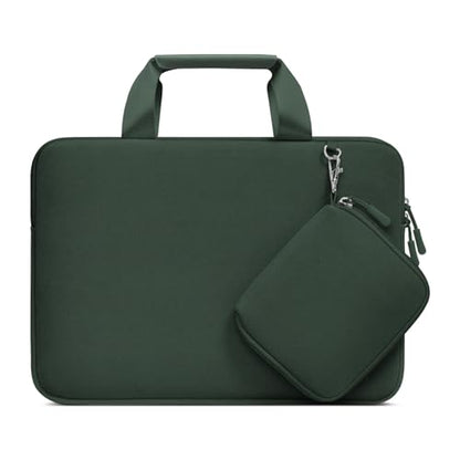 MOSISO Laptop Case 15 inch, Laptop Sleeve Bag Compatible with MacBook Air 15 inch M5 M4 M3 M2 2026-2023, Dell XPS, Neoprene Carrying Computer Bag with Handle&Detachable Small Case, Emerald Green - color: Emerald Green, size: 15 inch