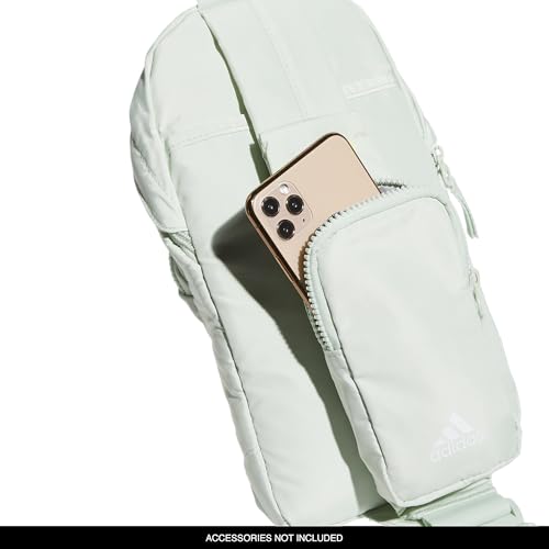 adidas Essentials Crossbody – Athletic Sling Bag with Phone Pocket - color: Linen Green/2.0