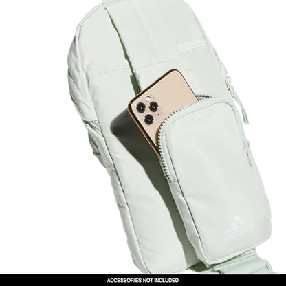 adidas Essentials Crossbody – Athletic Sling Bag with Phone Pocket - color: Linen Green/2.0