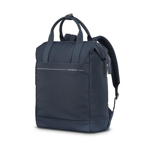Samsonite Better Than Basics Convertible Backpack - Dual Carrying Options - Doctor-Bag Style Opening With Concealed Front Zipper - StackIt™ Strap Designed For Luggage Trolley Handle - MIDNIGHT BLUE