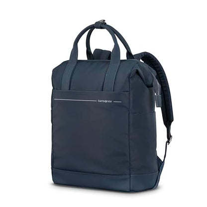 Samsonite Better Than Basics Convertible Backpack - Dual Carrying Options - Doctor-Bag Style Opening With Concealed Front Zipper - StackIt™ Strap Designed For Luggage Trolley Handle - MIDNIGHT BLUE