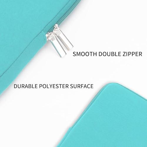 RAINYEAR Laptop Sleeve Case Compatible with 13.3 Inch Notebook Computer Tablet Chromebook 14" MacBook Pro/Max M1 M2 M3 M4 M5 Soft Cover Protective Case Zipper Carrying Bag (Blue) - color: Blue, size: 13"-13.3"