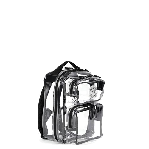 WOLFpak 9L Mini Tactical Backpack for Men & Women | Compact, Small Everyday Carry Bag for Gym & Travel | Durable, Water-Resistant Daypack with Molle System and Patch Panel (Clear) - color: Clear