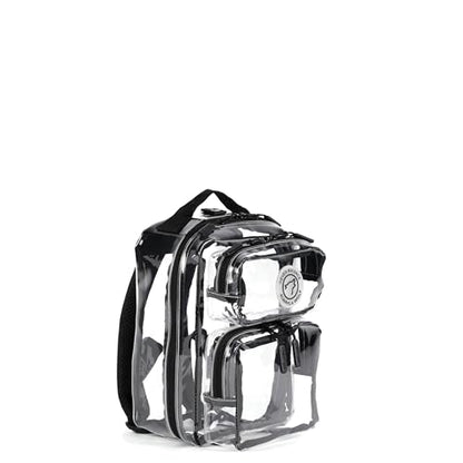 WOLFpak 9L Mini Tactical Backpack for Men & Women | Compact, Small Everyday Carry Bag for Gym & Travel | Durable, Water-Resistant Daypack with Molle System and Patch Panel (Clear) - color: Clear