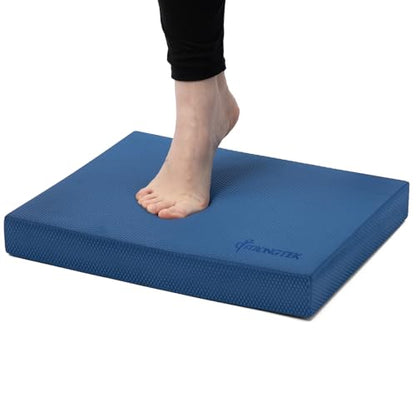 StrongTek Professional Foam Exercise Balance Pad - 15.8" x 13" x 2", High-Density TPE Foam Knee Pad, Non-Slip & Water-Resistant, for Balance Training, Physical Therapy, Yoga, and More - color: Blue