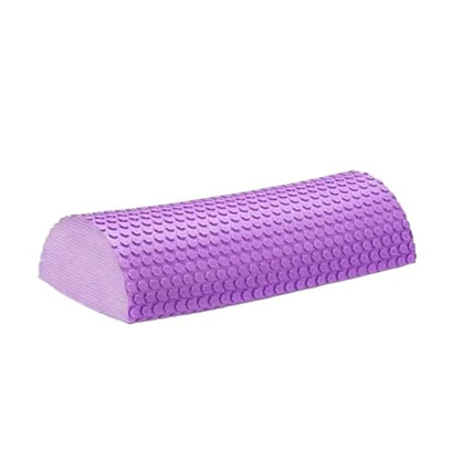 30-45cm Half Round EVA Massage Foam Roller Yoga Pilates Fitness Equipment Balance Pad Yoga Blocks With Massage Floating Point - color: C