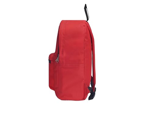 Everest Luggage Basic Backpack, Red, Medium - color: Red