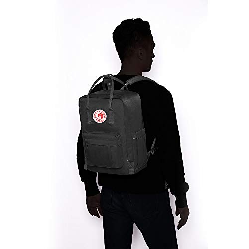 KALIDI Casual Laptop Backpack 15 Inches Classic Camping Rucksack Travel Outdoor Square Daypack College Hiking Gym Bag, Black - color: Black