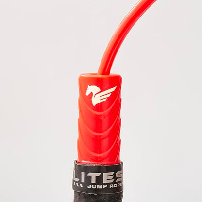 Elite Jumps Freestyle PVC Jump Rope Bundle - Premium Quality Adult Jump Ropes for Fitness - Lightweight Cardio Skipping Jump Rope for Exercise and Training - Unbreakable Grip Tape Handles - color: Silver