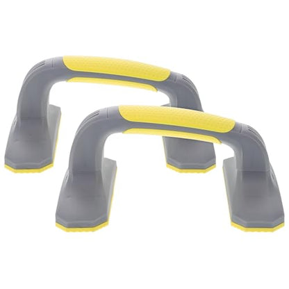 FOMIYES 2pcs Push up Bars Home Gym Equipment Anti-slip Soft Plastic Handles with Bottom Pads Strength Training Workout Stands for Floor Exercise and Body Fitness