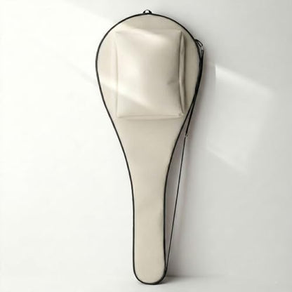 Tennis Bag Lightweight and Padded Tennis Rackets Cover with Adjustable Shoulder Strap - color: white, size: 31"x11.4"