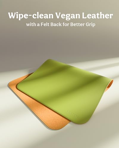 2 Pack Vegan Leather Baby Changing Mat, Large 30" x 17" Waterproof Foldable Diaper Mat, Wipe-Clean Portable Changing Pad for Travel, Home & Diaper Bag, Baby Shower Gifts(MossGreen&DarkOliveGreen) - color: Moss Green & Dark Olive Green