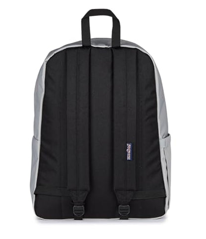JanSport SuperBreak Plus Backpack with Padded 15-inch Laptop Sleeve and Integrated Bottle Pocket - Spacious and Durable Daypack for Work and Travel - Grounded Grey - color: Grounded Grey