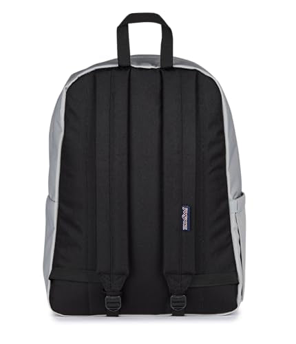 JanSport SuperBreak Plus Backpack with Padded 15-inch Laptop Sleeve and Integrated Bottle Pocket - Spacious and Durable Daypack for Work and Travel - Grounded Grey - color: Grounded Grey