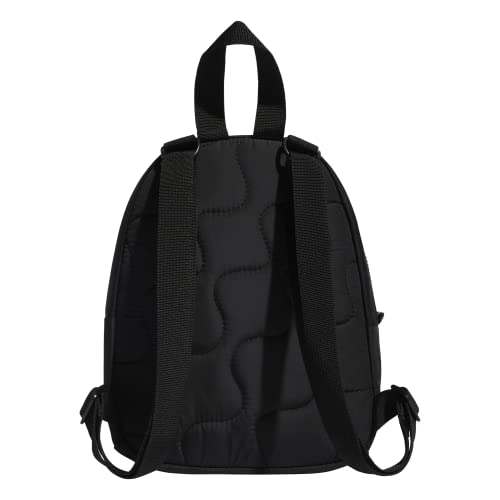 adidas Linear Mini Backpack for Women – Casual Small Purse Bag - color: Black/White/Gold