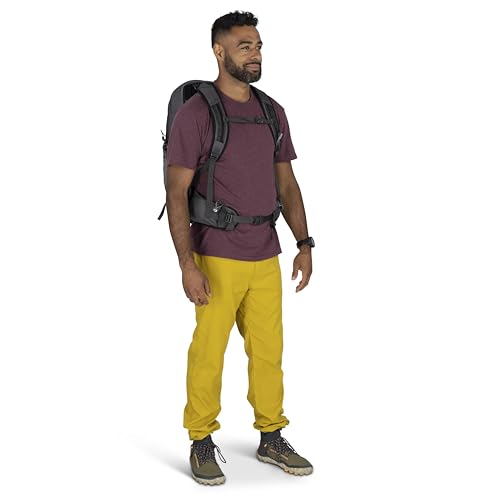 Osprey Talon 22L Men's Lightweight Hiking Backpack - Small Daypack for Travel & Camping, Phantom Grey/Dark Charcoal - color: Phantom Grey/Dark Charcoal, size: 22L - Standard Fit