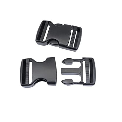Side Release Buckles Heavy Duty Plastic Buckle Snap Clips Clasps Backpack Buckle Replacement for Strap - style: 1-1/2 Inch - 2sets