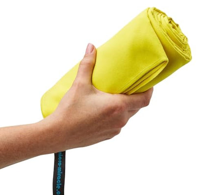 2-Pack Microfiber Towel - XXL Travel Quick Dry and Extra Soft Microfiber Towels, Lightweight and Compact for Gym, Swim Practice, Travel, Backpacking, Camping, RV, Beach, Camping - color: Yellow