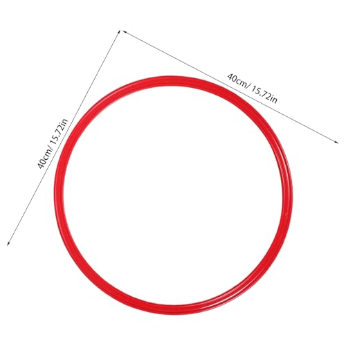 Kisangel 10pcs Speed and Agility Training Rings Plastic Exercise Hoops for Soccer Agility Drills Football Footwork Practice Outdoor Training Equipment